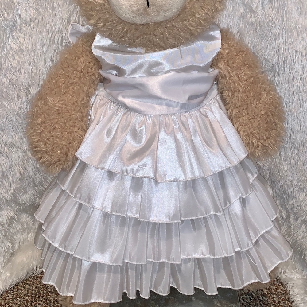 NWT FLOWER GIRL- BAPTISM SATIN DRESS